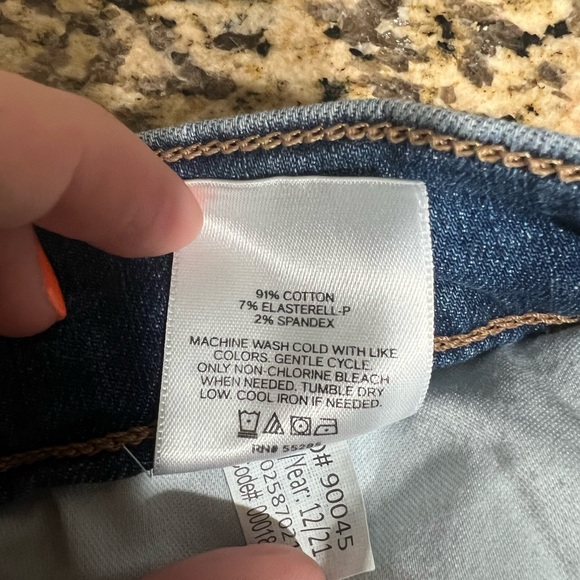 Express Light Denim Jean Shorts Shortie high rise hyper stretch size 6 - Picture 6 of 6